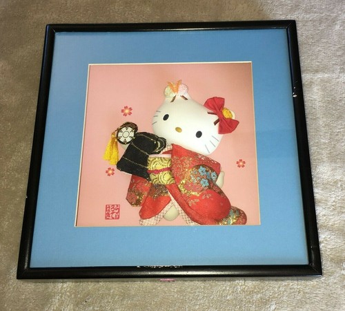 Set Of 3 2003 Hello Kitty Sanrio 3D Shadow Box Geisha Girl Japan 10.5" x 10.5" - Picture 7 of 12