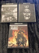The Forever Purge + Saw + The Exorcist Believer (4k/Bluray Horror Lot)