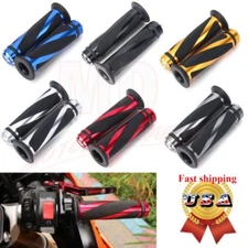 Motorcycle 7/8" Hand Grips Handle Bar Gel For Honda Suzuki Yamaha Kawasaki Honda