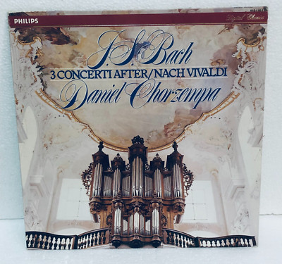 J. S. BACH CHORZEMPA 3 CONCERTI AFTER / NACH VIVALDI LP 12'' 33 RPM 1984 PHILIPS