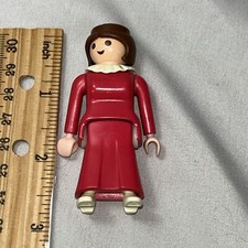 Playmobil 5620 Victorian Lady Pink Dress  Geobra 1987 From Touring Car Set