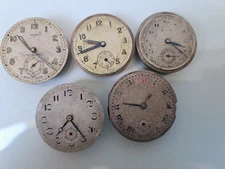 5 vieux Montre, Bracelet de Montre -werke