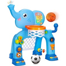 Toddler Basketball Hoop  Soccer Goal, Toys for 1-3 Year Old Boys Girls, Kids