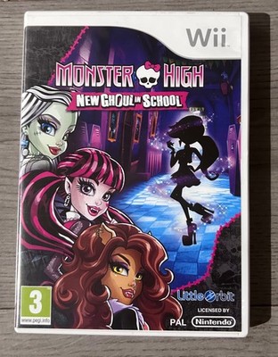 Monster High New Ghoul In School Nintendo Wii Videospiel Anleitung PAL