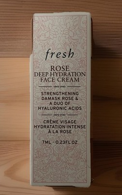 FRESH ROSE DEEP HYDRATION Face Cream Moisturizer Travel Size 0.23oz/7ml NIB