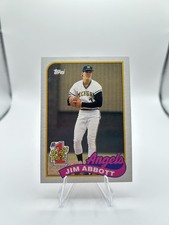 1989 Topps Jim Abbott #1 Draft Pick Rookie Card #573 - California Angels