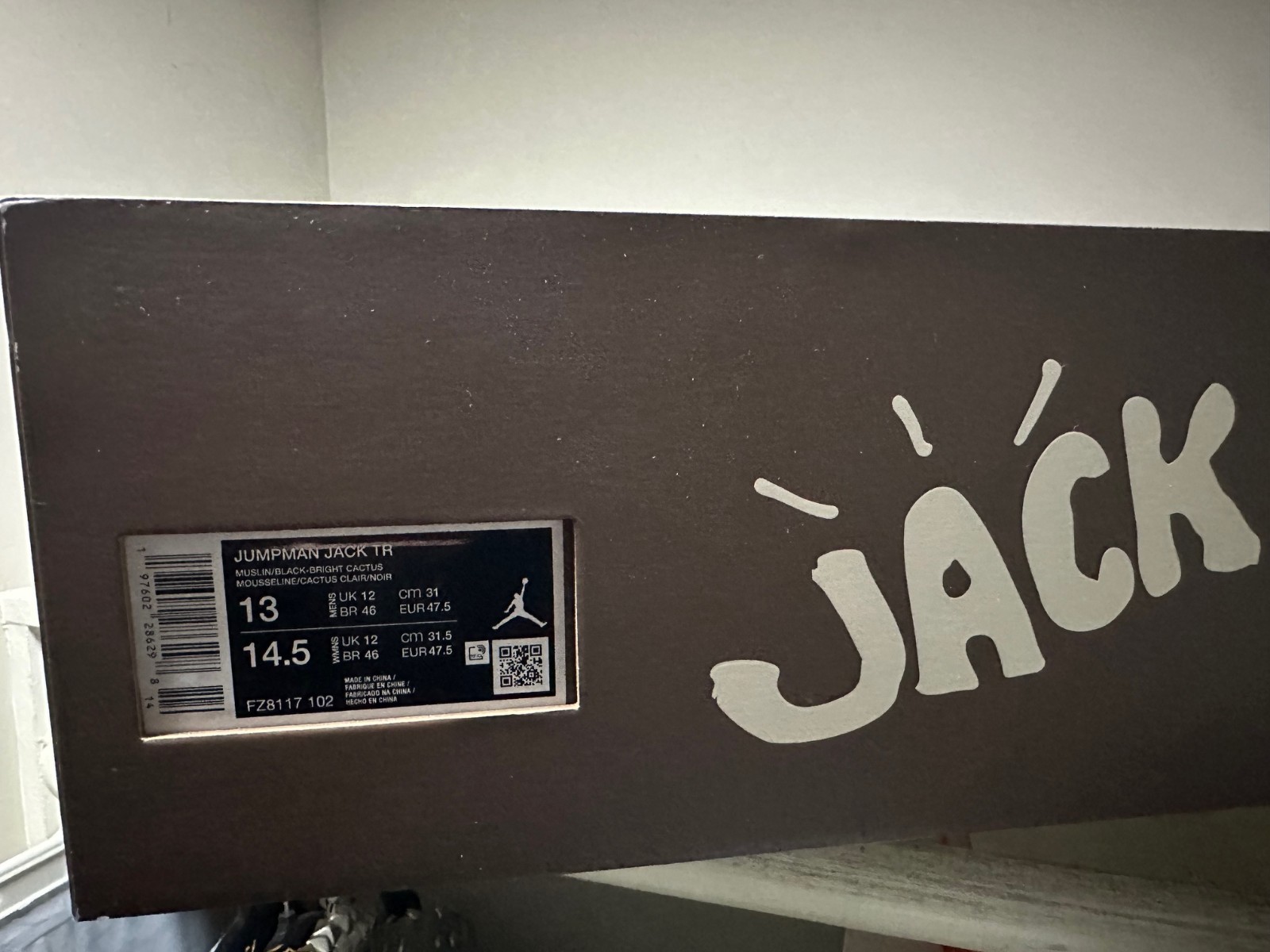 Jordan Jumpman Jack TR Travis Scott Bright Cactus Size 13, DS - BRAND NEW* - R