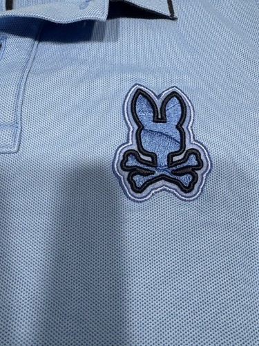 Polo blu per bambini Psycho Bunny taglia 10/12 - Foto 2 di 4