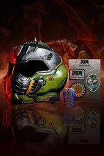 Doom: Dark Ages Doom Slayer 1:1 Scale Full Size Wearable Helmet Replica Bundle