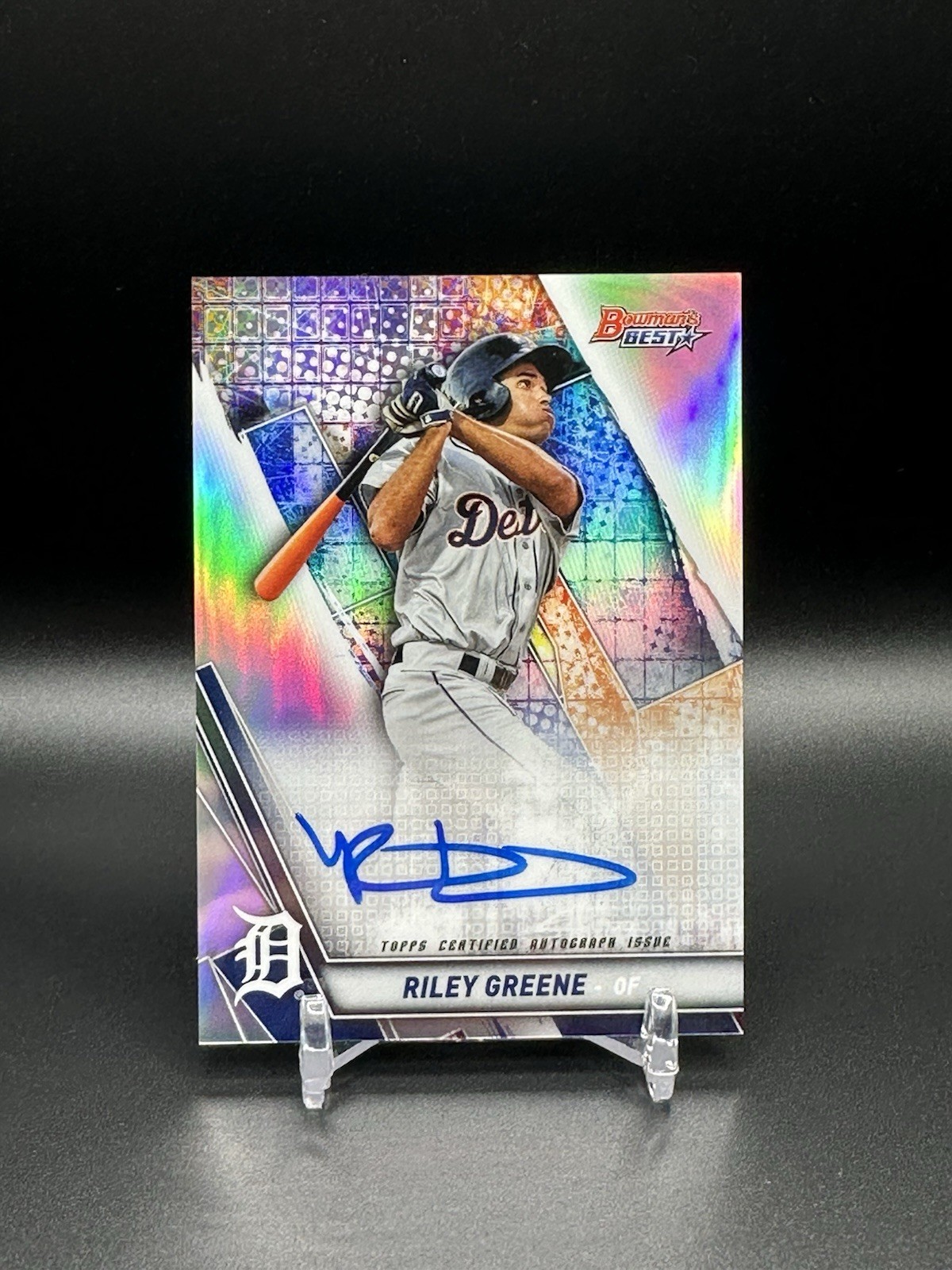 2019 Bowman's Best - Autographs Riley Greene #B19-RG (AU, RC)