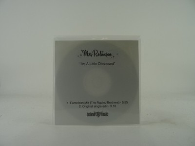 MRS ROBINSON I'M A LITTLE OBSESSED (A56) 2 Track Promo CD Single including White