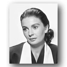 Jean Simmons actress glamorous studio portrait smiling B&W 8x10 Photo