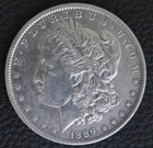 1889 Morgan Silver Dollar AU