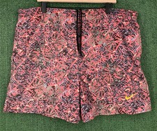 VTG 90 s Nike White Tag Abstract Patterned Swoosh Lined Windbreaker Shorts Large