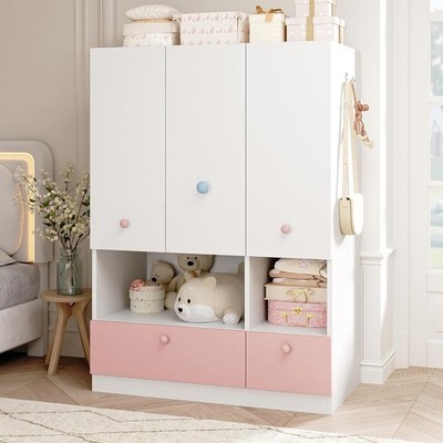 Closet Armoire with Drawers Wood