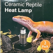 Ceramic Reptile Heat Lamp Pack Of 2 New
