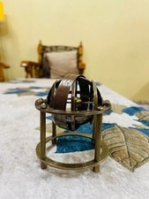 Antique Brass Armillary Sphere Astrolabe Maritime Nautical Collectible Globe gft
