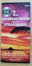 STELLA SOLARIS (Sun) 1969-70 Caribbean cruises - DECK PLAN & PHOTOS