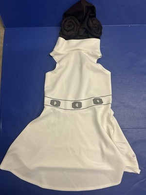 LADIES STAR WARS WHITE HOODED PRINCESS LEIA SKATER DRESS COSTUME SIZE SMALL  | eBay