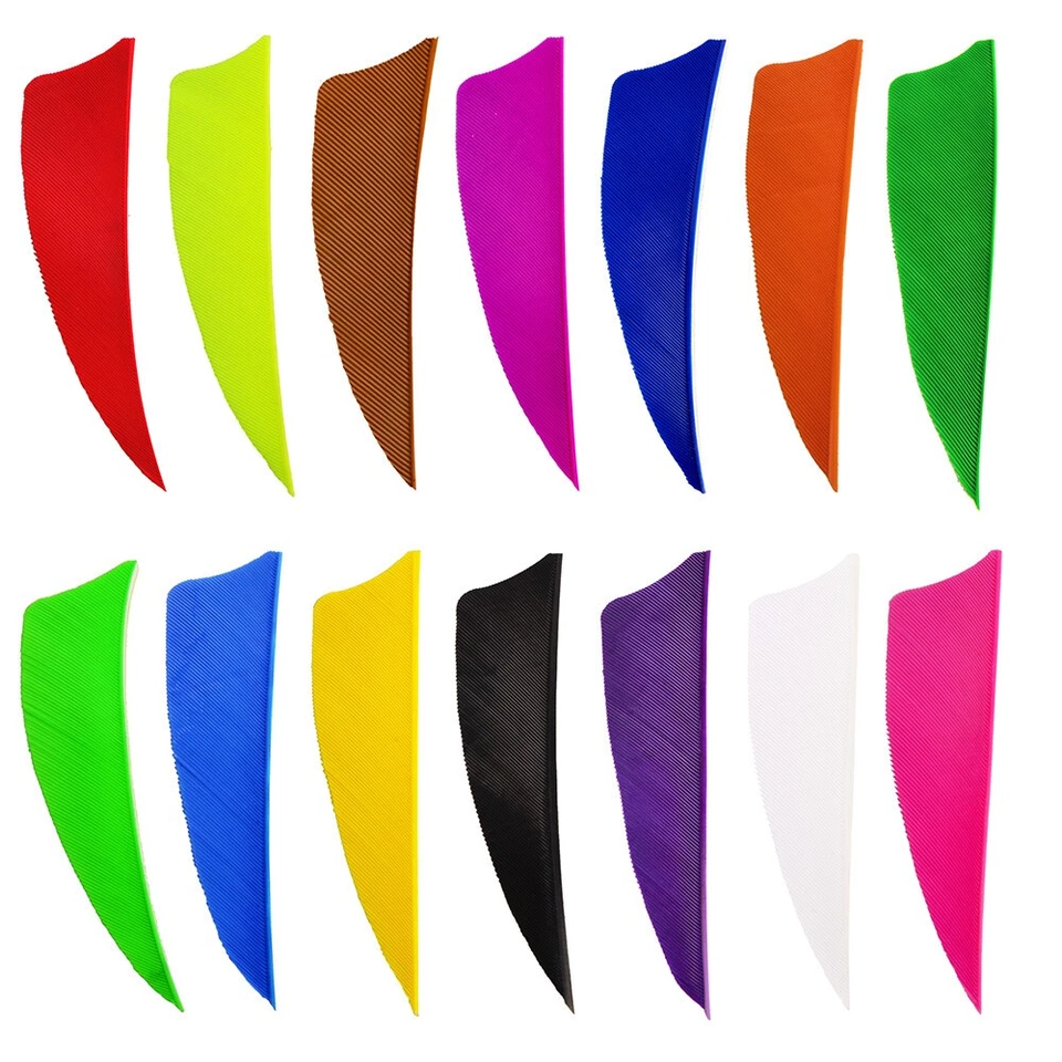 100pcs Natural Feathers 3" Arrow Feathers Arrows Feathers Feathering Archery - Image 2 of 4