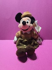 Disney Store November Citrine Birthstone Minnie Mouse Bean Bag Plush 8" Mickey