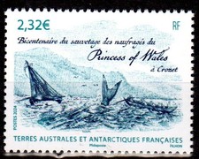 Timbre TAAF n°1074 Naufrage du Princess of Wales