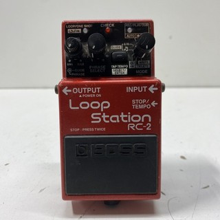 Boss RC 2 Loop Station Guitar Effects Pedal Red For Parts or Repair