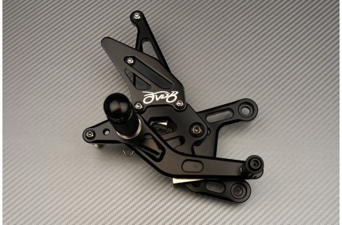Commandes reculées AVDB argent ajustables pour Yamaha YZF R1 09-11 - 3