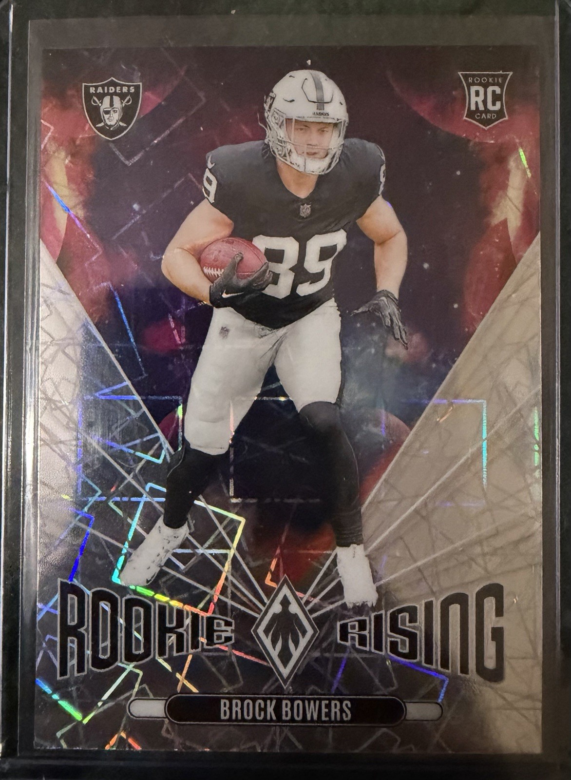 2024 Panini Phoenix - Rookie Rising Brock Bowers #RR-BBS Lazer (RC) - Raiders