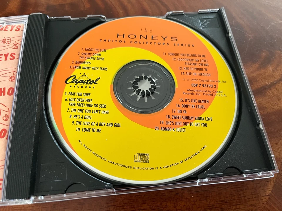 The Honeys - Capitol Collectors Series - CD (1992) Brian Wilson produced - Image 3 of 4