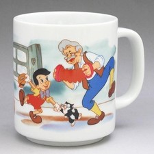 Unused  Disney Pinocchio Vintage Mug USA Disney Theme Park 1970-80s Pottery