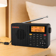 D109WB Portable Digital Radio FM/MW/LW/SW Full Band DSP Bluetooth Receiver Alarm