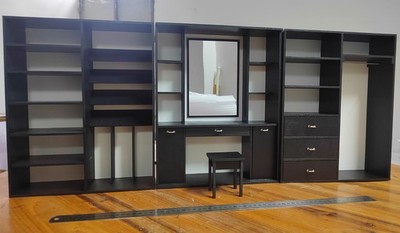 Puppenschrank Miniatur Puppenschrank aus Holz, Schuhschrank & Waschtisch Maßstab 1:6