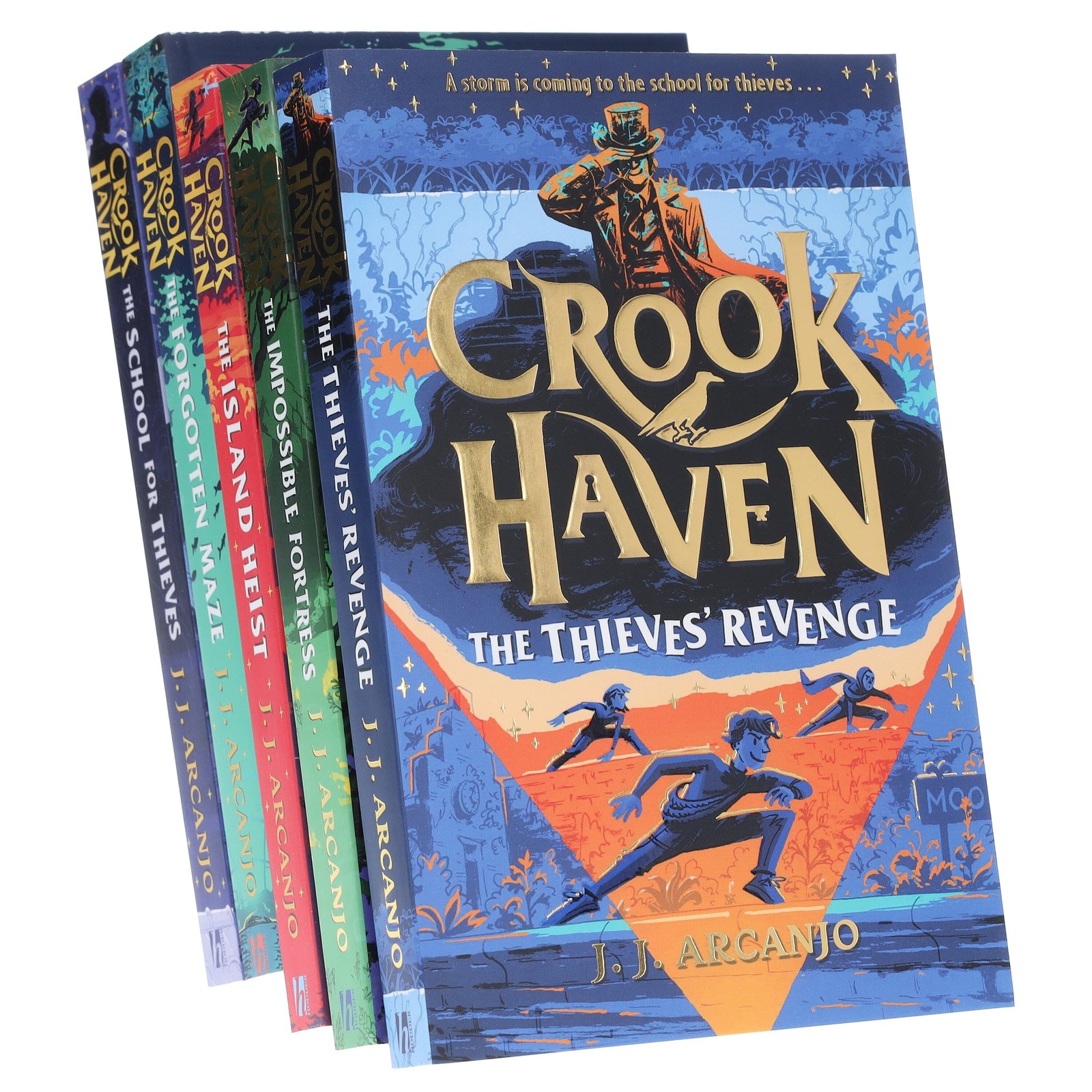 J.j. Arcanjo Unisex Crookhaven Series By 5 Books Collection Set (The School For Thieves, The Forgotten Maze, The Island Heist, The Impossible Fortress And Th - Image 2