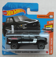 Hot Wheels 2019 Chevy Silverado Trail Boss Lt Pickup Schwarz Neu/Ovp Hw Auto ´19
