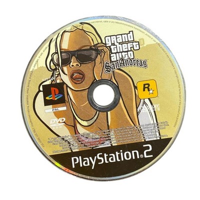 Grand Theft Auto San Andreas PlayStation 2 PS2 Game Disc Only Rockstar Action