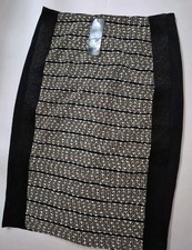 NWT BEBE CAROLINE TWEED PENCIL SKIRT KNIT BODYCON XS ACTUAL SMALL S 89
