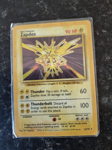 Zapdos [Phone card] (JP) — Unnumbered Promos (1999)