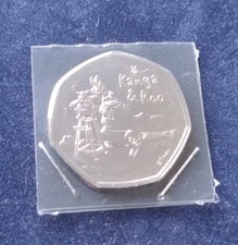 Kanga and Roo 2022 BU 50p Coin, Winnie the Pooh Collection, Uncirculated Coin