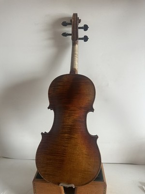 4/4 violin Stradi Model Flamed maple back spruce top hand made Nice Sound K2923