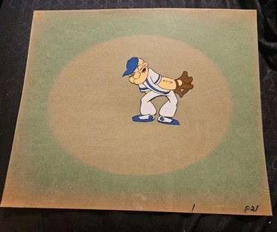 Vintage Hand Painted popeye production Animation cel