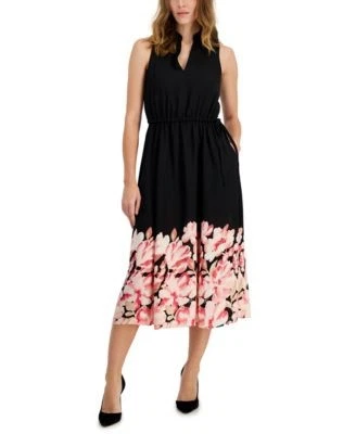 Anne Klein Womens Jenna Floral-Hem Draws 91308661536 2XL RT $139.0