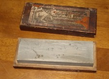 VTG BEAR CREEK Oil & Water Stone Hone Sharpener Wood Box