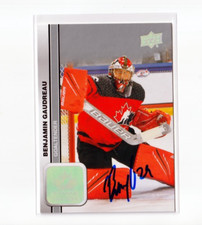 BEN BENJAMIN GAUDREAU autographed SIGNED '23 Upper Deck TEAM CANADA card #13