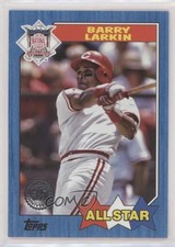 2022 Series 2 1987 Topps All-Star Baseball Blue Barry Larkin #87AS-25 HOF 19n6