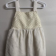 Carter-s Girl's Cream and White Dress