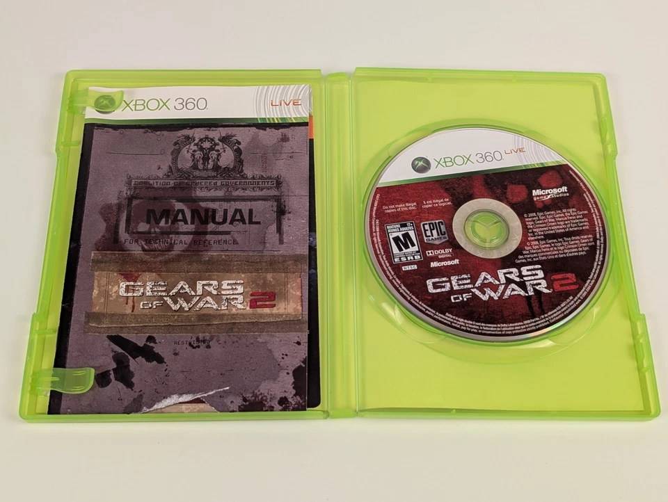 Gears of War 2 (Xbox 360, 2008) ➡️CIB Complete  - Tested - Near Mint 📀! - Image 3 of 4