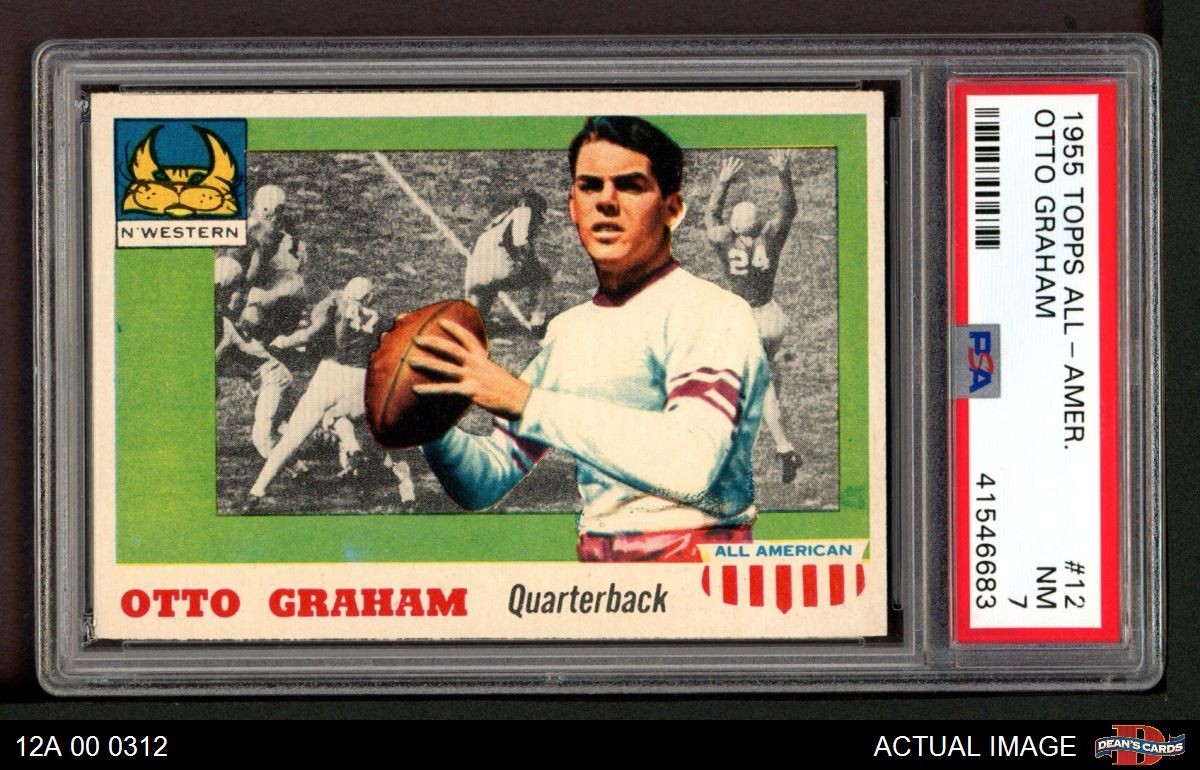 1955 Topps #12 Otto Graham Browns HOF Northwestern PSA 7 - NM