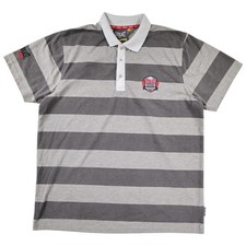 Polo uomo Everlast taglia L grigia a righe manica corta con colletto