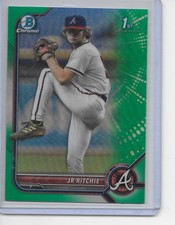 2022 Bowman  Chrome Draft JR Ritchie Rookie Green Refractor (56/99)